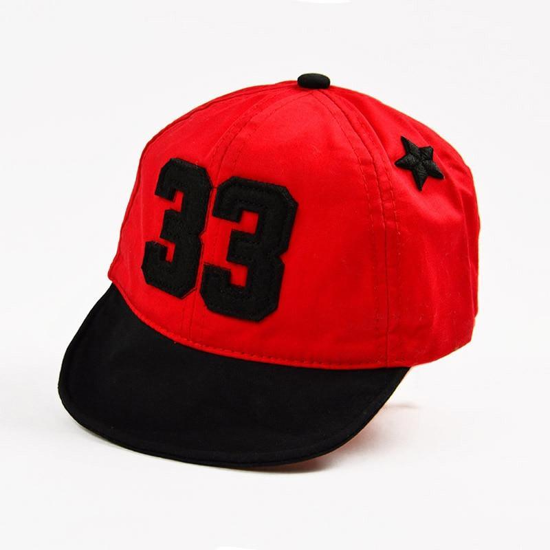 Cotton Baby Adjustable Letter Baseball Caps For Boys & Girl Hats Children Snapback Hip-Hop Sun Hat In Modern Style