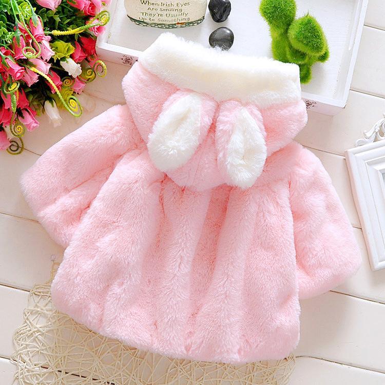 Newborn Baby Girls Fur Winter Warm Coat Cloak Jacket For Girls In With Cozy and Warm Material