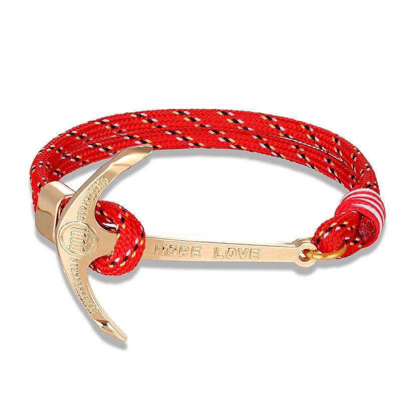 High Quality Elegant Anchor Bracelet Luxury Charm Nautical Survival Rope Amazing Chain Bracelet For Great Men And Women Friends Gift Charm Chain Jewelry