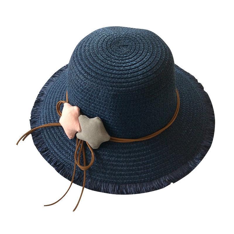 Girls Hats Children Raw Edge Straw Hat For Girls Kids Sun Cap Girls  Hat Baby Beach Caps In leegant Modern Design