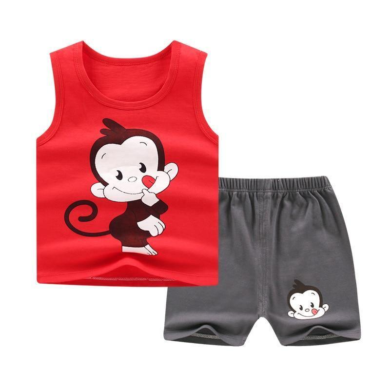 Modern Baby Short Sleeve Clothing Set For Boys And Girls Cotton Underwear SuitSummer Pajamas for Kids