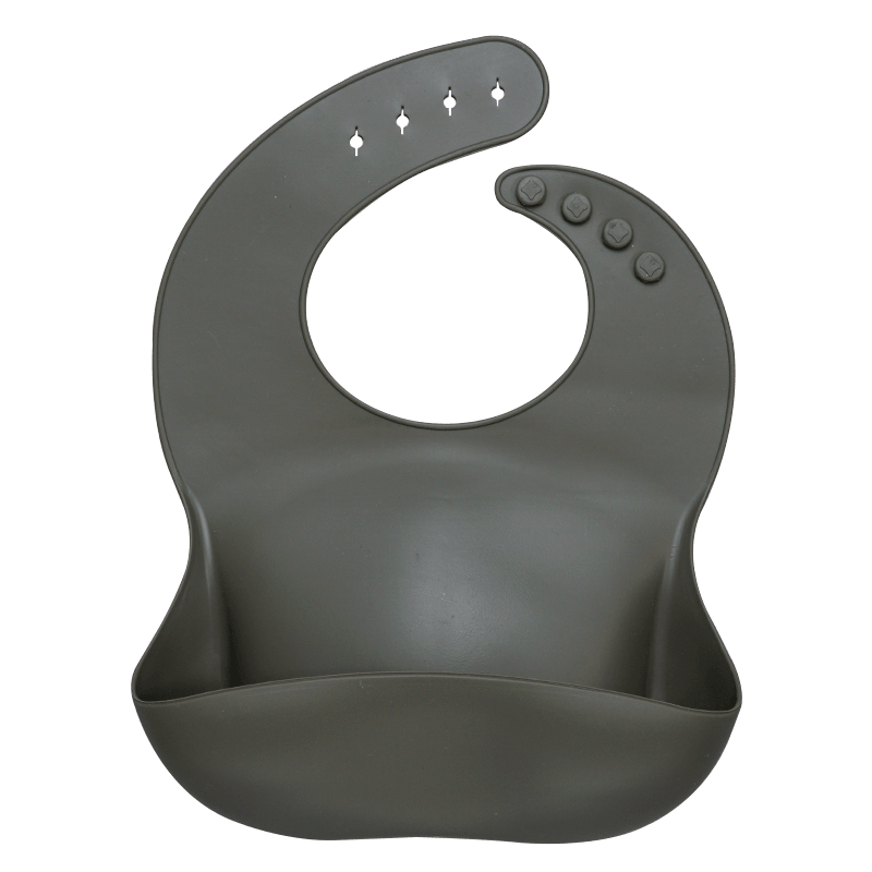 Silicon Breastplate Baby Bib Waterproof Solid Infant Bandana Bibs Newborn Feeding Burp Cloth Bib For Kids