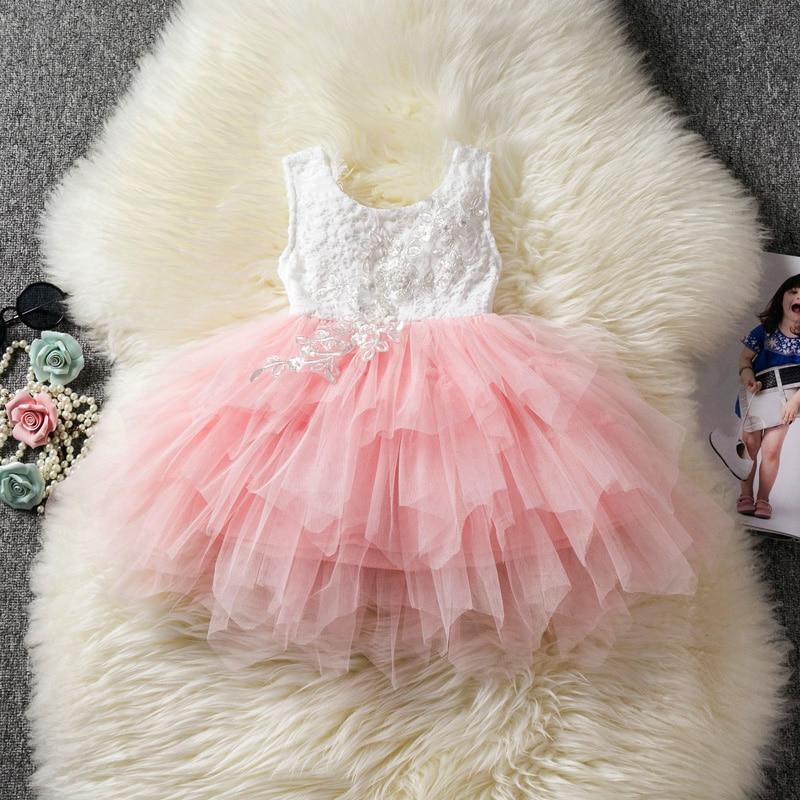 Luxury Toddler Girl Baby Clothing Dresses For 1 Year Birthday Christening Lace Girls Tulle  Infant Party Cake Smash Outfit Dress for Girls 1-6 Years