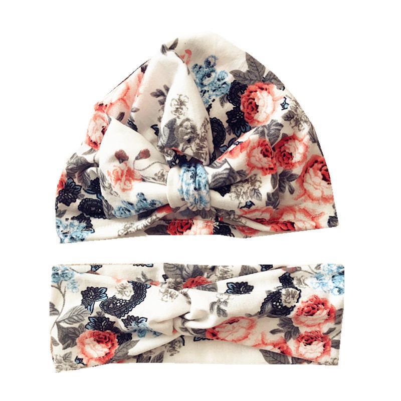 Luxury Mdoern Set 2PCS Baby and Mom Headbands Set Flower Bowknot Newborn Turban Cross-tied Mommy Headband Bow