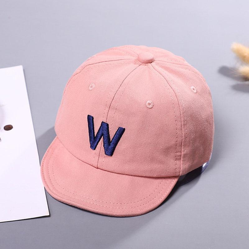 Cotton Baby Adjustable Letter Baseball Caps For Boys & Girl Hats Children Snapback Hip-Hop Sun Hat In Modern Style