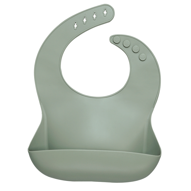 Silicon Breastplate Baby Bib Waterproof Solid Infant Bandana Bibs Newborn Feeding Burp Cloth Bib For Kids