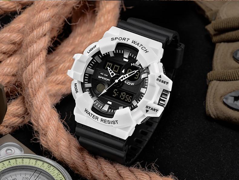 Sport Men Watches White G style Watch In LED Digital Style Waterproof 30M Casual Luxury Elegant Style  Relogios masculino