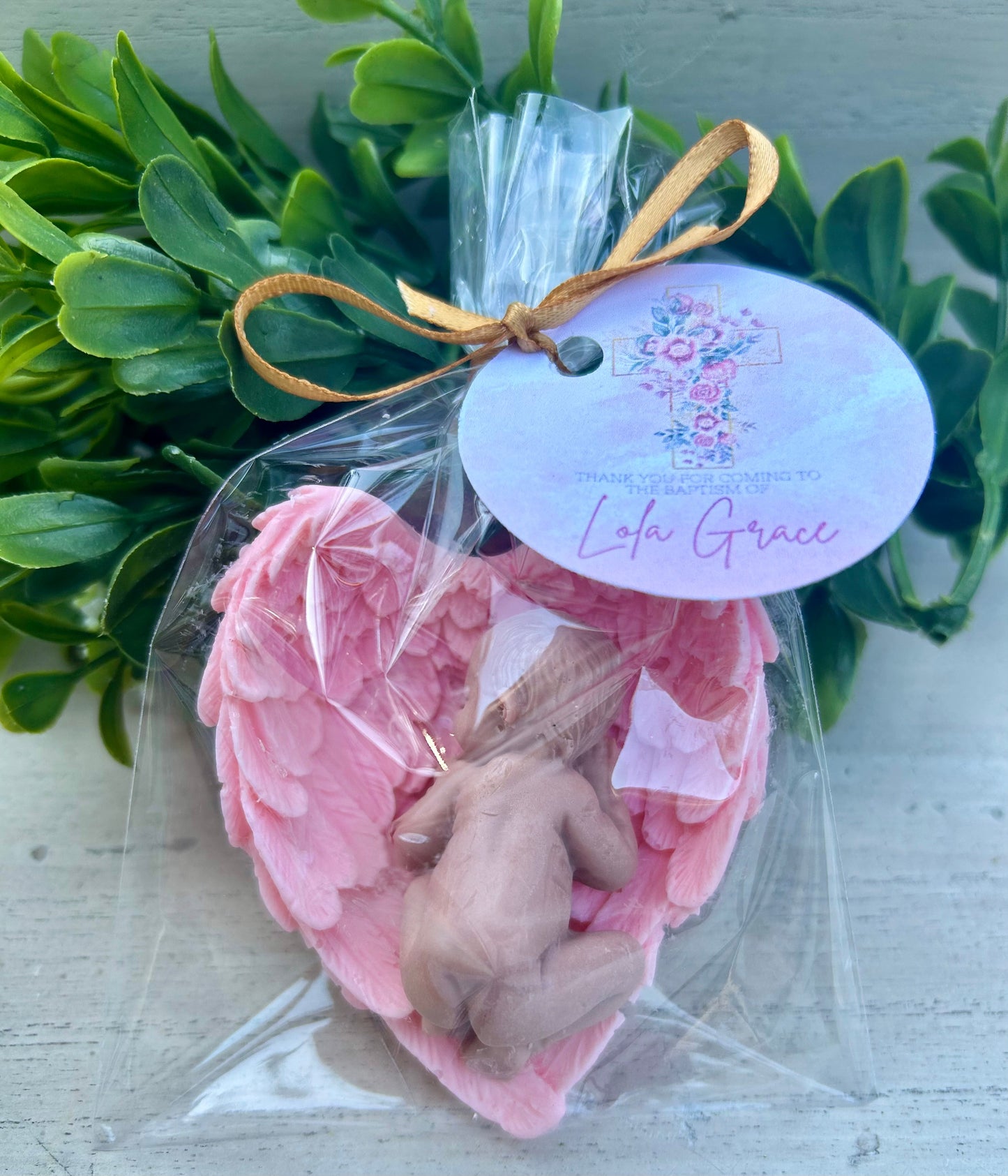 10 Wings with Baby Soap Party Favors | Baptism Favors | Christening Favors | Baby Shower Favors