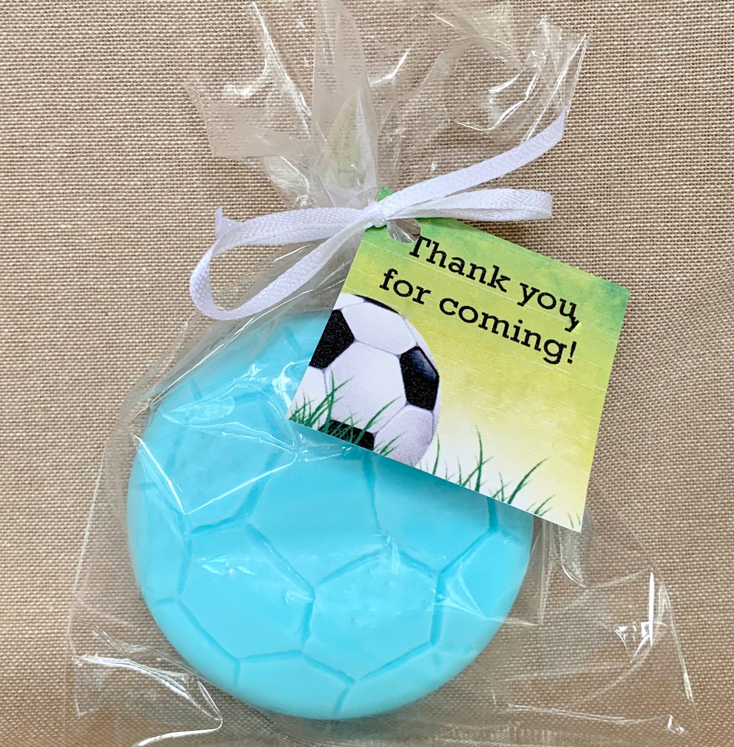 10 Soccer Soap Favors (3D)