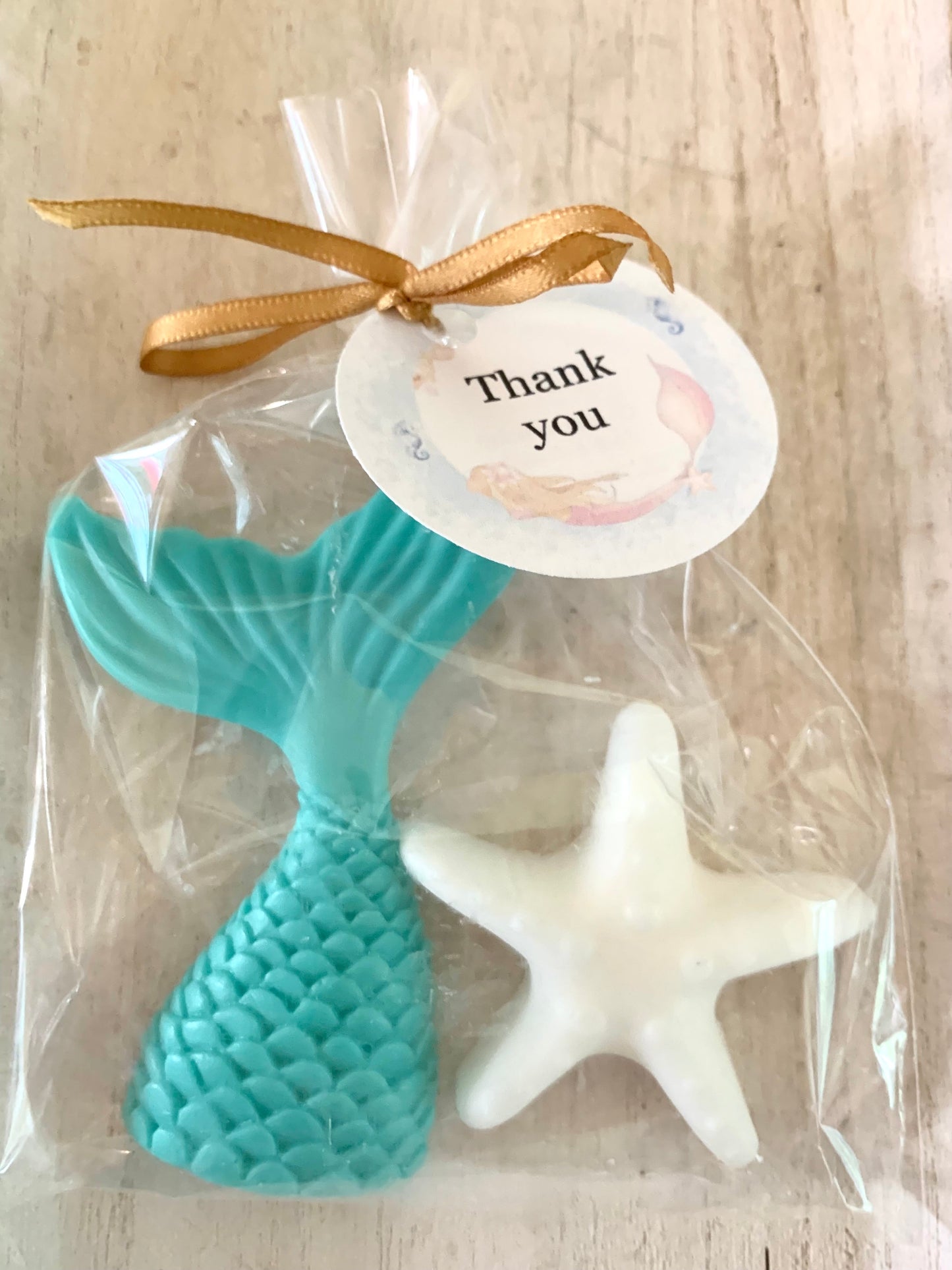 10 Mermaid and Starfish Soaps:  Party Favors
