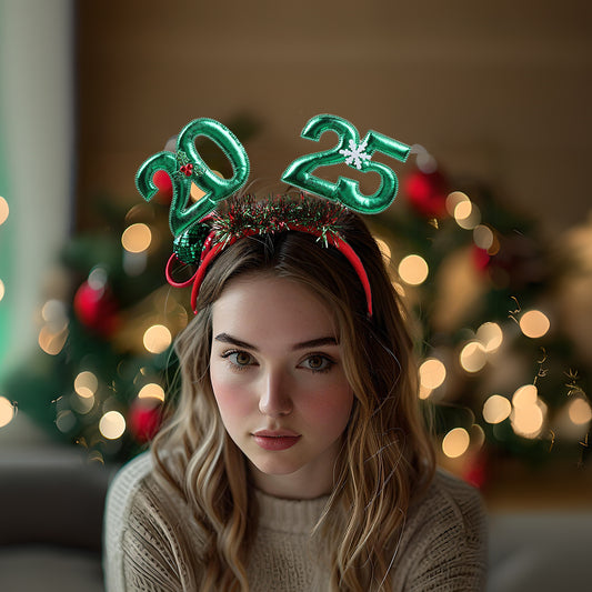 2025 Christmas Headband Female Holiday Party