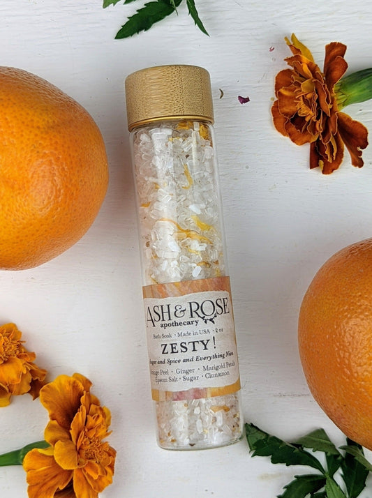 ZESTY! Orange Ginger Bath Soak Vial