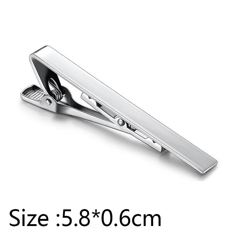 Simple Tie Clip Men Metal Copper Necktie Bar Clip Gold Silver Black 3 Bright Colors Best Gifts For Your Father Lover And Friends  Simple Classic Bar Clasp Practical Necktie Accessories Fashion Men Tie Clips Luxury Clothing Jewelry