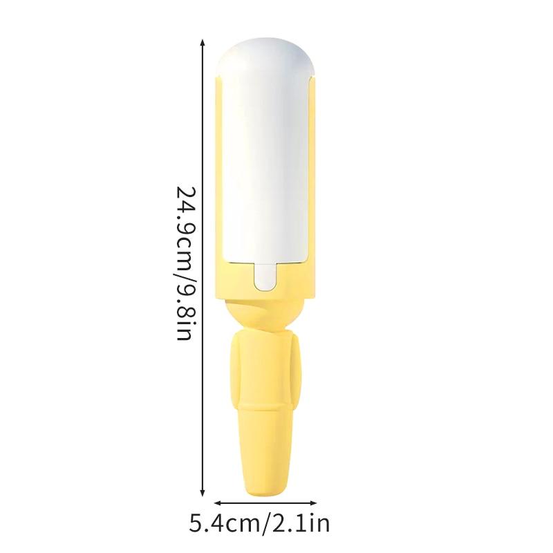 Pet Hair Remover Lint Rollers Brushes Clothes Hairball Remover Brush Dust Sticky Cleaner Fur Clean Pet Hair Tools  Reusable Pet Hair Remover with Self-Cleaning Base Pet Hair Double Sided Brush