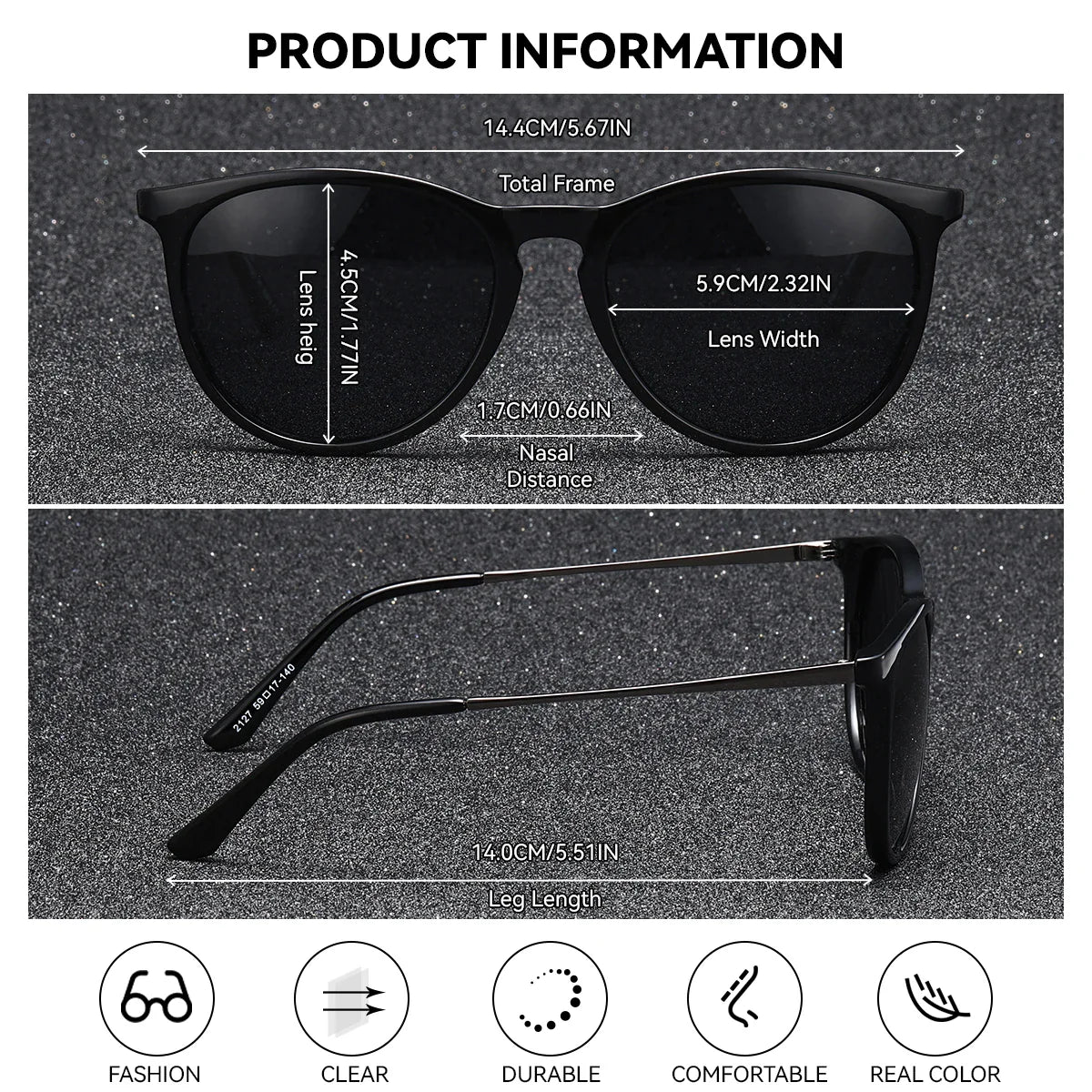 BARCUR Sunglasses Women’s Leopard Print Two-Tone Cat Eye Fashion Glasses – Trendy Polarized UV400 Gradient TAC Lenses for Summer Travel & Outdoor Activities