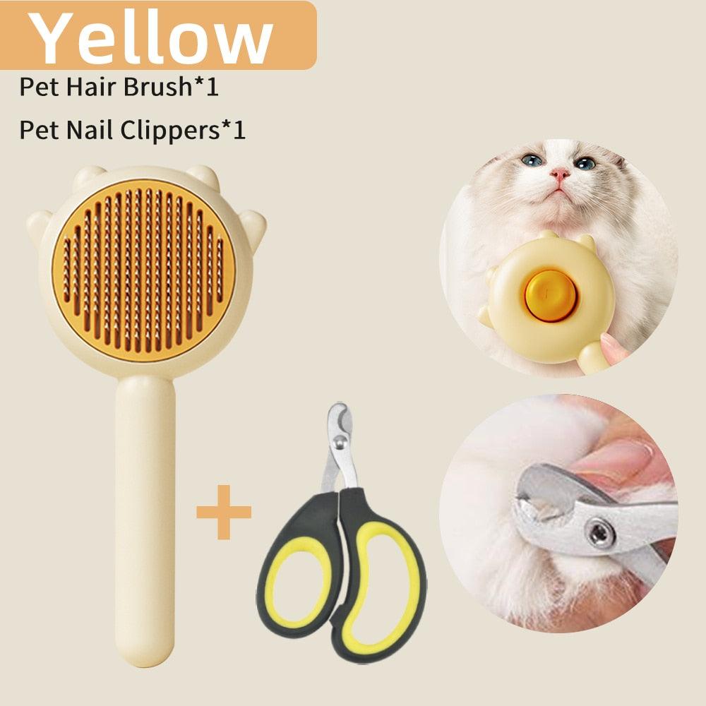 Cat Comb Massage Pet Magic Combs Hair Removal Cat and Dog Universal Needle Brush Pets Grooming Cleaning  Remove Supply Care Set  Pet Hair Cleaner Brush for Dogs Long or Short Hair Cats Pet Massage Brushes