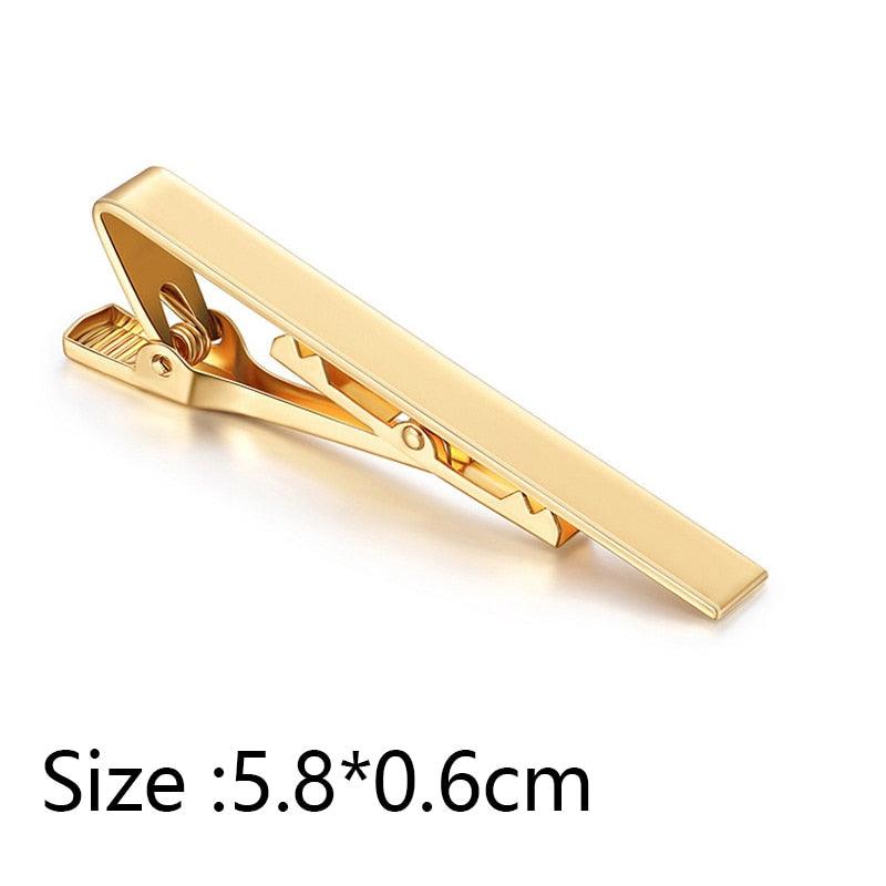 Simple Tie Clip Men Metal Copper Necktie Bar Clip Gold Silver Black 3 Bright Colors Best Gifts For Your Father Lover And Friends  Simple Classic Bar Clasp Practical Necktie Accessories Fashion Men Tie Clips Luxury Clothing Jewelry