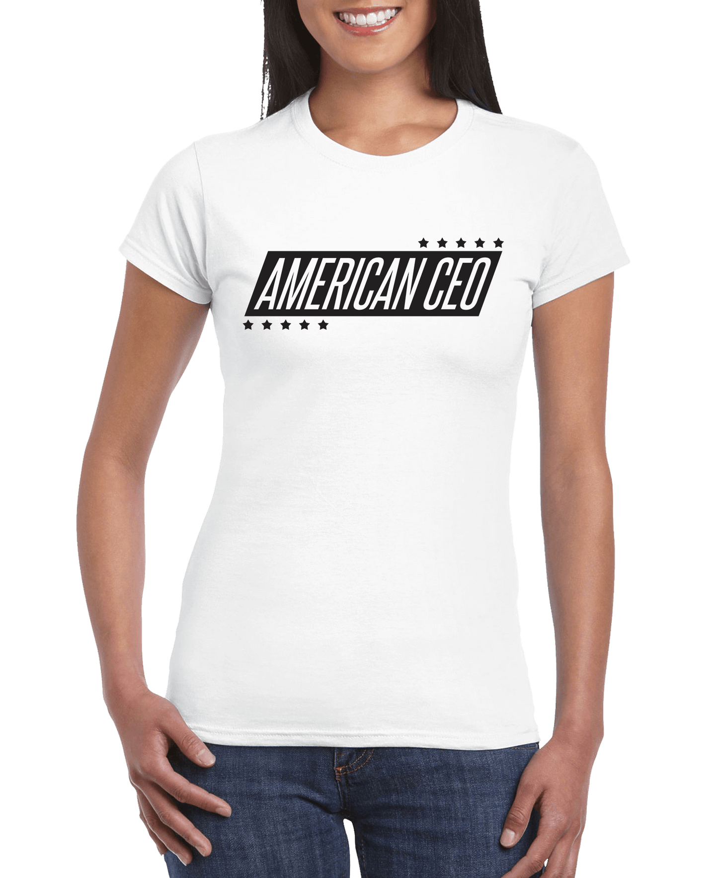 10 Stars American CEO Women’s Slim Fit T-Shirt