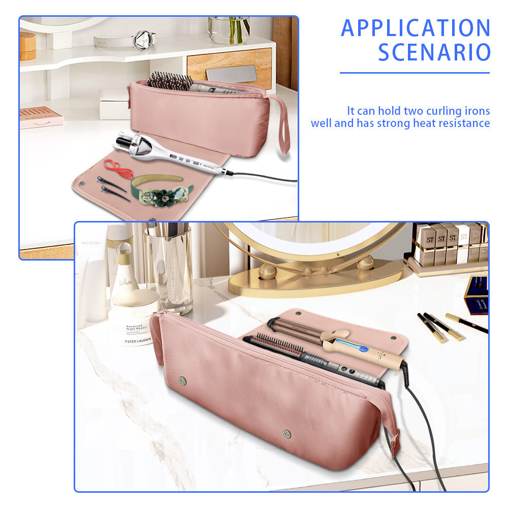 Portable Travel Anti-scald Hair Curler Hair Dryer Bag