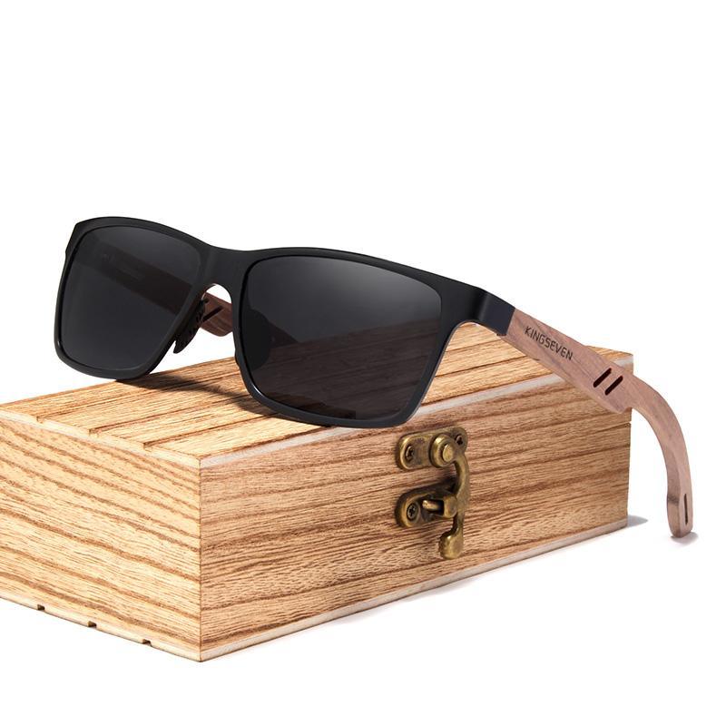 Luxury  Bamboo Wood Design Polarized Elegant High Quality Men Sunglasses Mirror Lens Handmade Fashion UV400 Eyewear Accessories