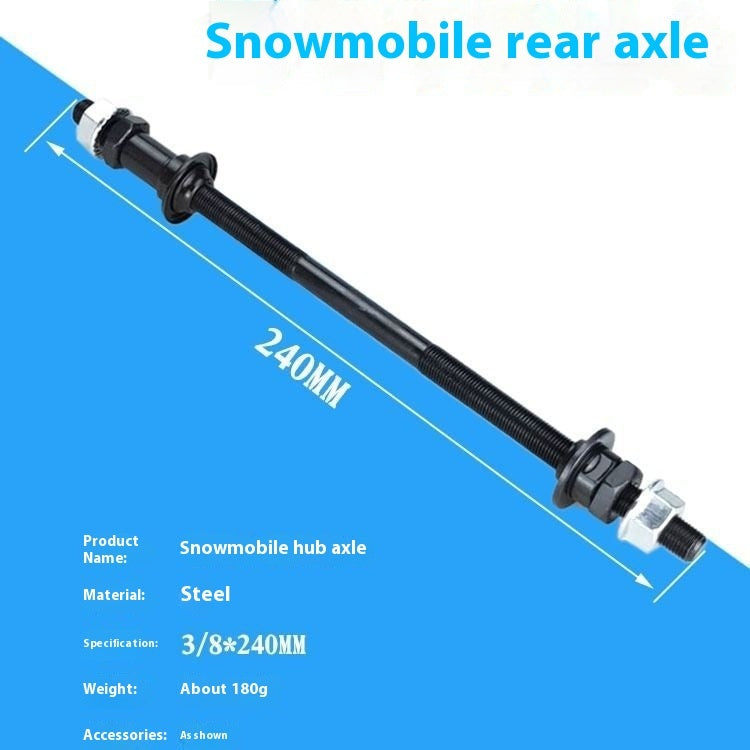 Mountain Bike Snowmobile A Rear Modified Solid Beam Axle
