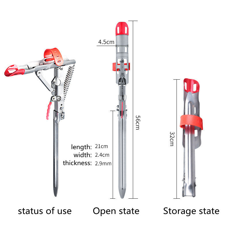 Angle Fishing Pole Tackle Bracket Anti-Rust Steel Fishing Bracket Rod Holder Fish Tackle