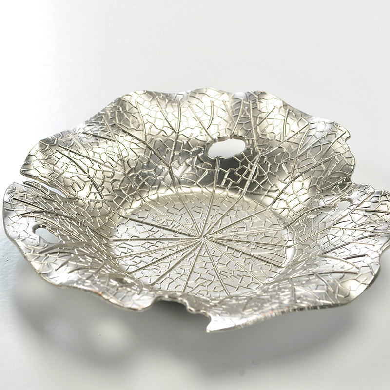 Tea Set Accessories Vintage Alloy Bronze Saucer Saucer