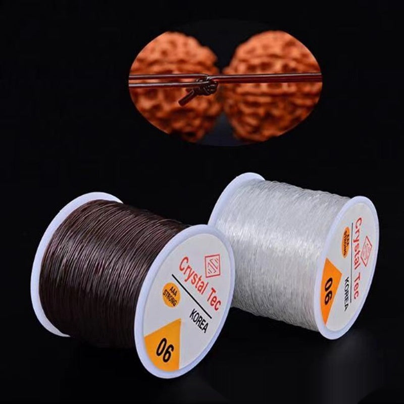 Round Transparent Fishing Line Filament Color Crystal Cable DIY Beaded Elastic String Jewelry Accessories Materials