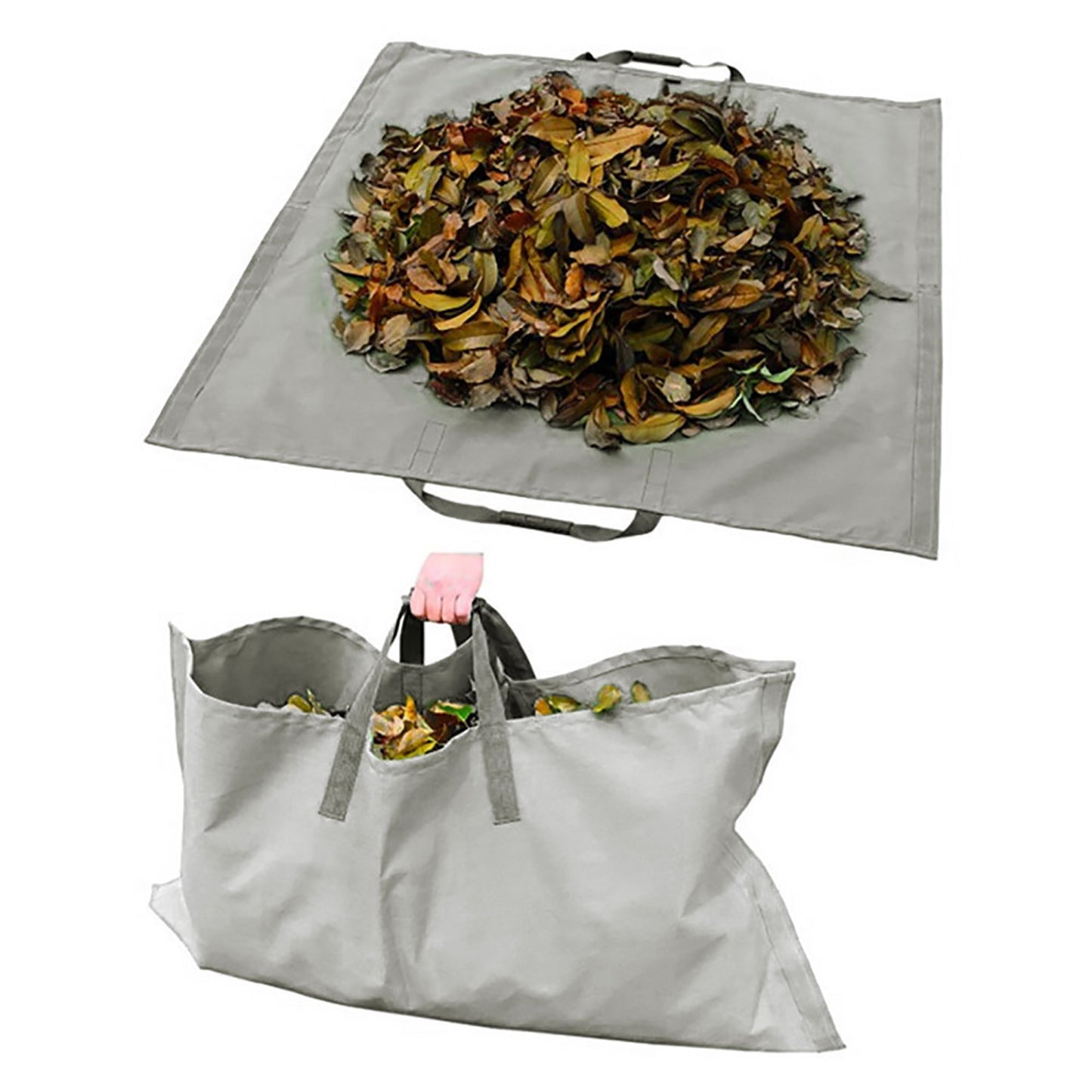 Garden Leaf Storage Outdoor Lawn Yard Waste Tarpaulin Container Recyclable Heavy Duty Garden Tote Garbage Bags