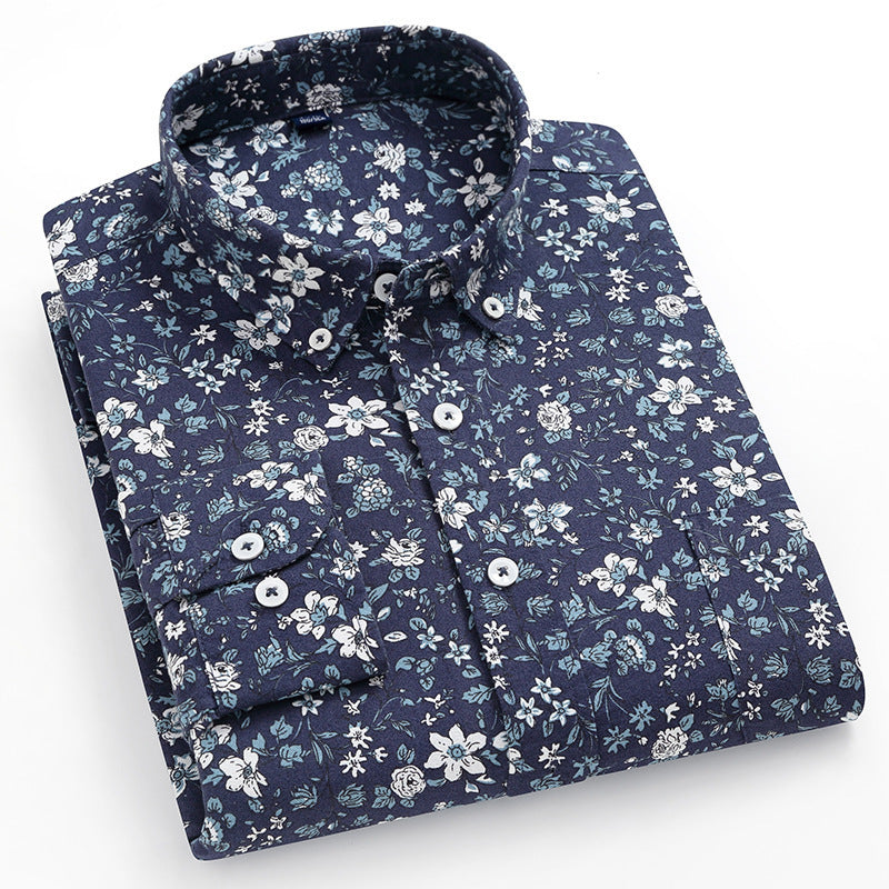 Autumn Cotton Oxford Men's Shirt