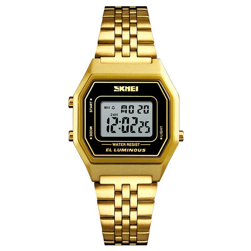 New Digital Men Luxury Retro Men's Sport Wristwatch Fashion Stopwatch Electronic Watches For Mens With  Alarm Clock