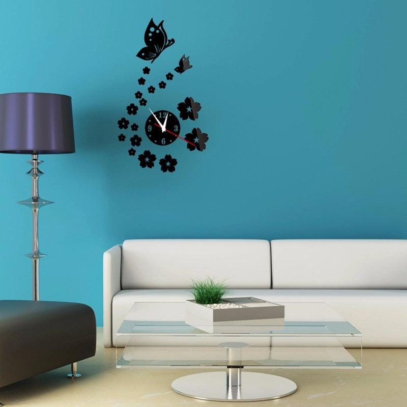 Acrylic Clocks Watch Wall Clock Modern Design 3D Mirror Watches Home Decoration Living Room 3D Mirror Surface Wall Clock Creative Mute Wall Stickers for Home Living Room Office Decoration Gifts