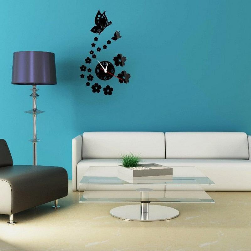 Acrylic Clocks Watch Wall Clock Modern Design 3D Mirror Watches Home Decoration Living Room 3D Mirror Surface Wall Clock Creative Mute Wall Stickers for Home Living Room Office Decoration Gifts