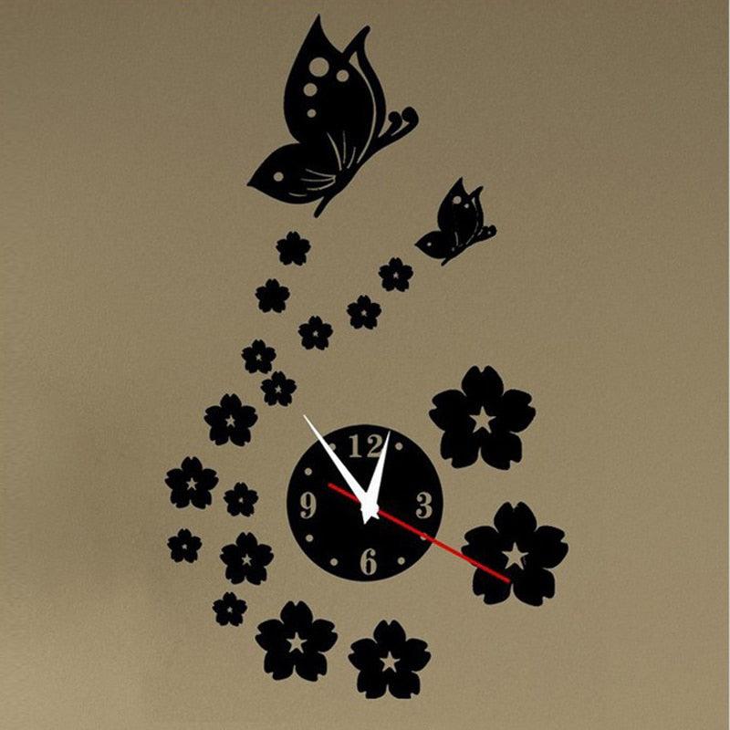 Acrylic Clocks Watch Wall Clock Modern Design 3D Mirror Watches Home Decoration Living Room 3D Mirror Surface Wall Clock Creative Mute Wall Stickers for Home Living Room Office Decoration Gifts