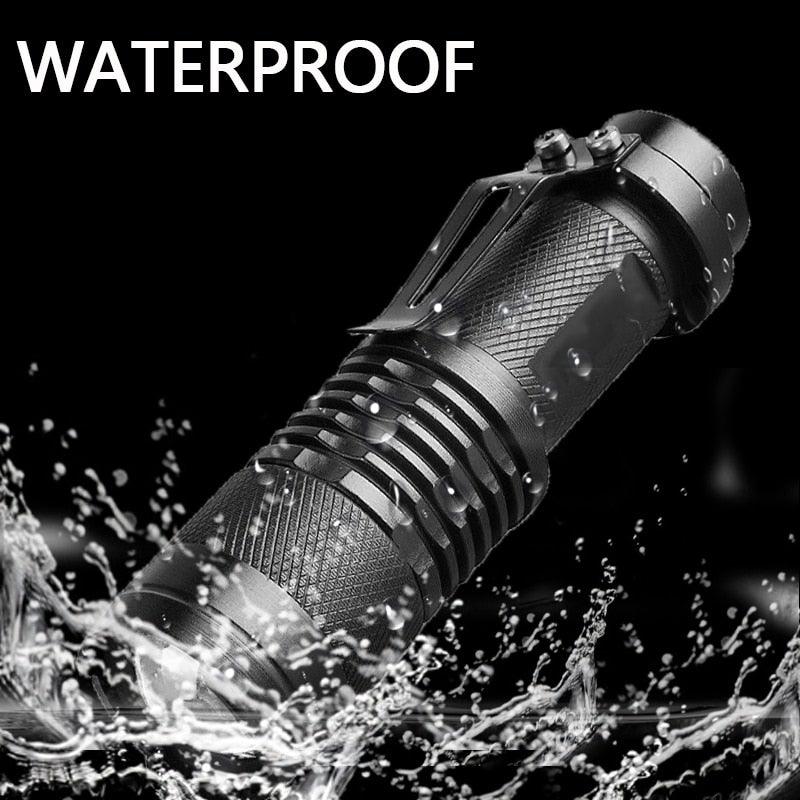 Adjustable Rechargeable Water Resistant Super Bright Mini Handheld Flashlights LED Zoomable Flashlight For Camping Fishing  Bicycle Light Kids Indoor Outdoor Hiking