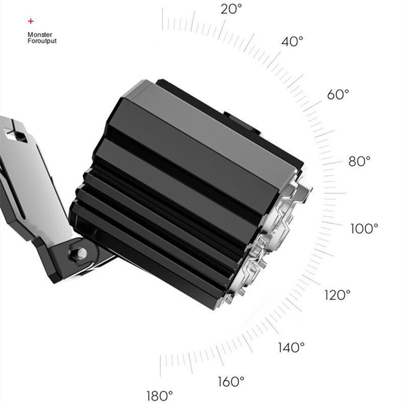 Adjustable USB Rechargeable Torch Lamp Built-in Battery 5 Led Strong Headlight Waterproof  Rechargeable Super Bright Head-Mounted Flashlight For Outdoor Night Camping