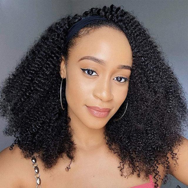 Afro Kinky Curly Short Bob Wigs Headband Wigs for Black Women Water Wave Synthetic Hair Wigs Wigs For Black Women Cosplay Wigs For Women