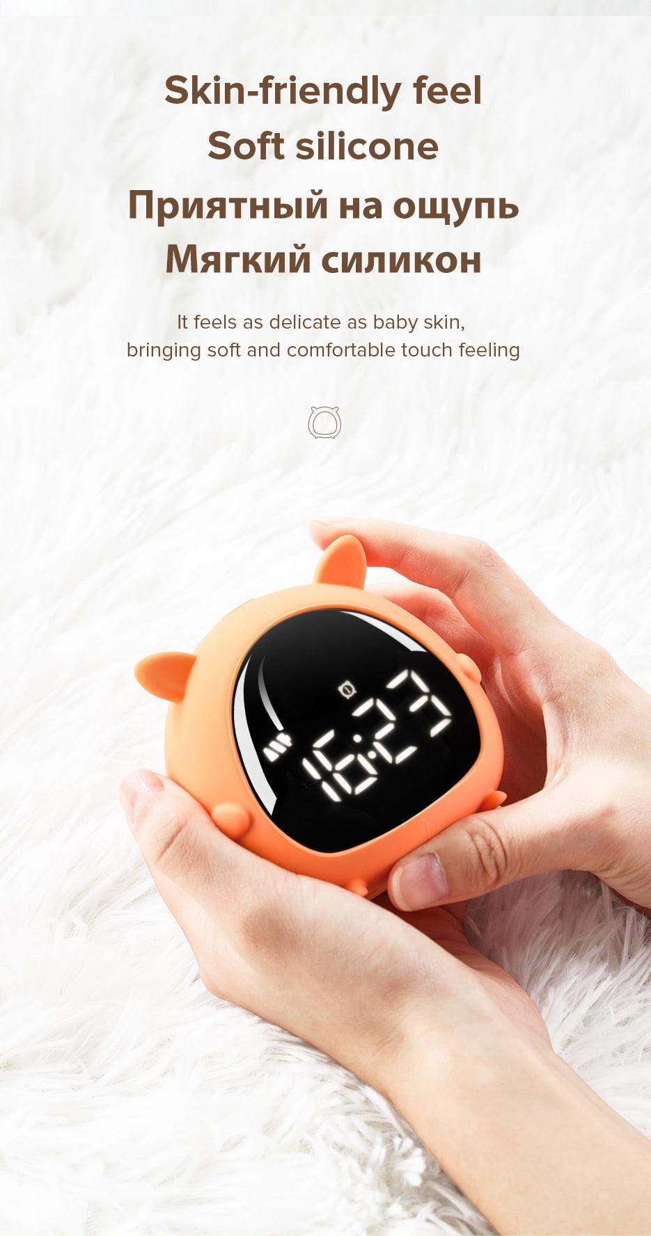 Alarm Clock Kids Child Children Sleep Bedside Alarm Clock Digital Wake Up Children's Alarm Clocks for Girls Boys Bedroom Temperature Snooze Timer Clock for Bedroom/Table/Desk