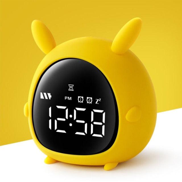Alarm Clock Kids Child Children Sleep Bedside Alarm Clock Digital Wake Up Children's Alarm Clocks for Girls Boys Bedroom Temperature Snooze Timer Clock for Bedroom/Table/Desk