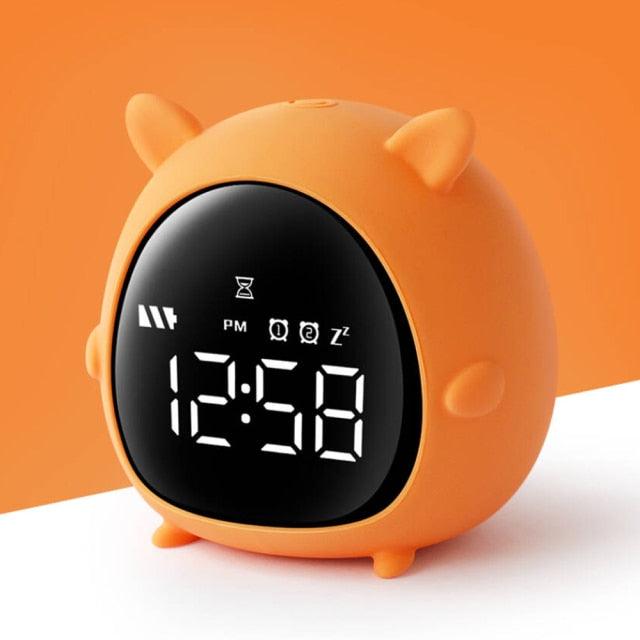 Alarm Clock Kids Child Children Sleep Bedside Alarm Clock Digital Wake Up Children's Alarm Clocks for Girls Boys Bedroom Temperature Snooze Timer Clock for Bedroom/Table/Desk