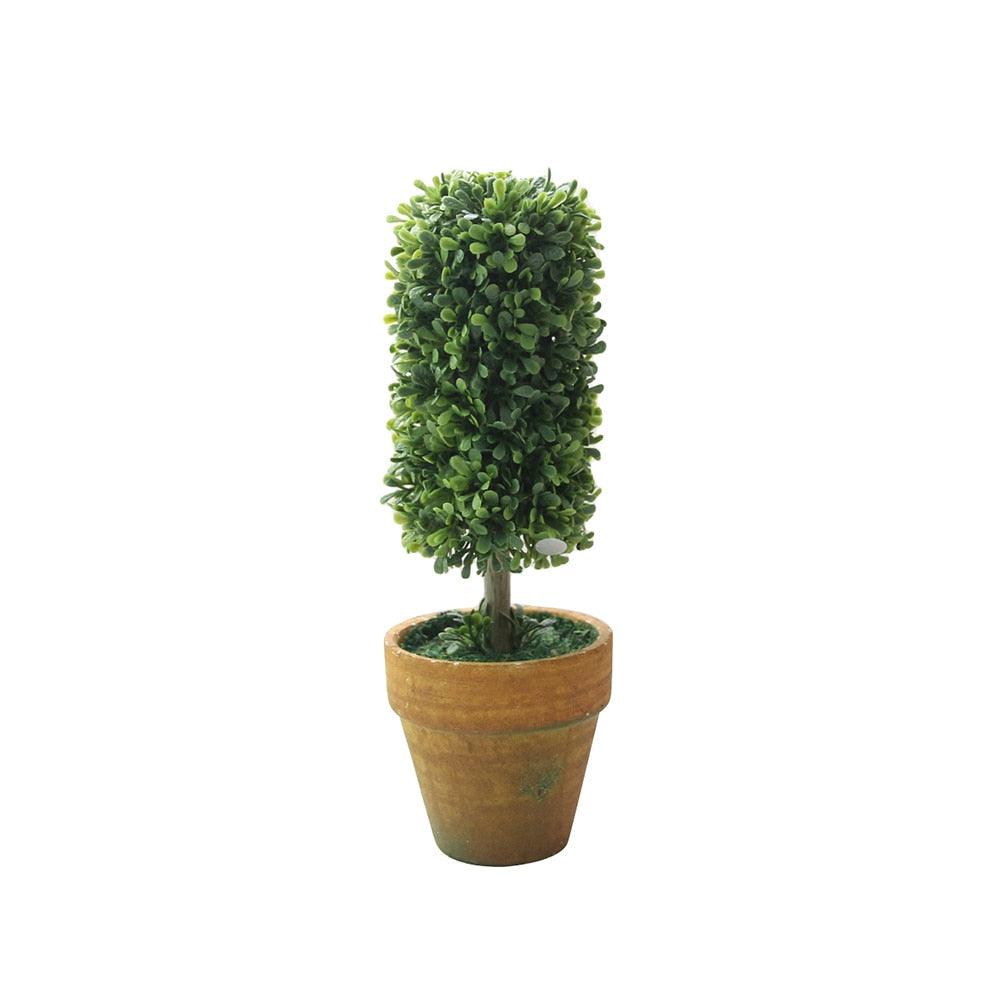 Artificial 1 Pc Heart Star Round Potted Decor  Bonsai  Ornament Home Garden Wedding Party Decor Home Decoration