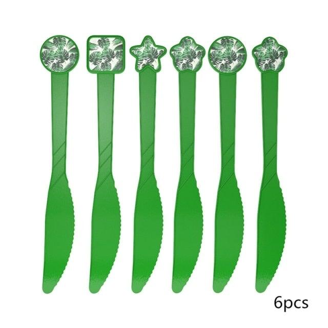 Artificial Tropical Palm Leaves For Hawaiian Luau Beach Birthday Jungle Party Wedding Home Table Decoration Accessories  Tropical Leaves with Stems Jungle Leaves Decorations for Hawaiian Luau Party Beach Baby Shower Wedding Birthday Decorations