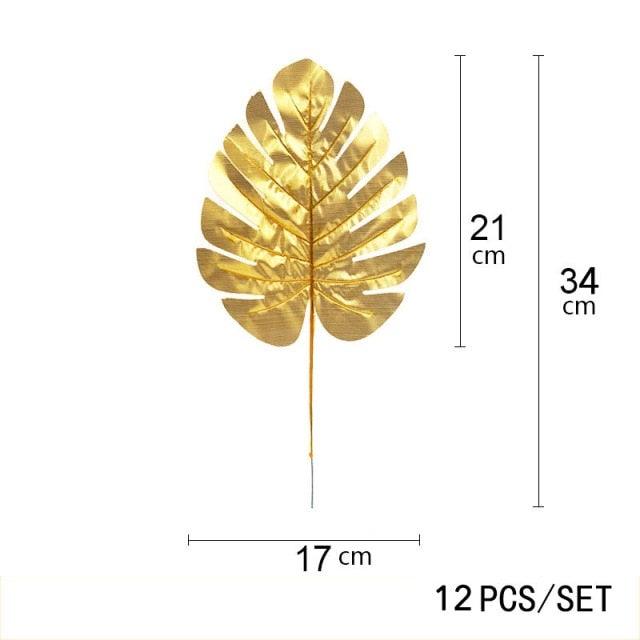 Artificial Tropical Palm Leaves For Hawaiian Luau Beach Birthday Jungle Party Wedding Home Table Decoration Accessories  Tropical Leaves with Stems Jungle Leaves Decorations for Hawaiian Luau Party Beach Baby Shower Wedding Birthday Decorations