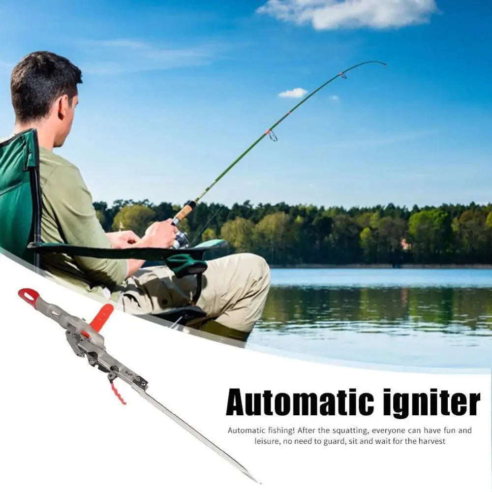 Automatic Stainless Steel Fishing Double Spring Angle Pole Foldable Anti-Rust Steel Fishing Pole Holder Fishing Accessories