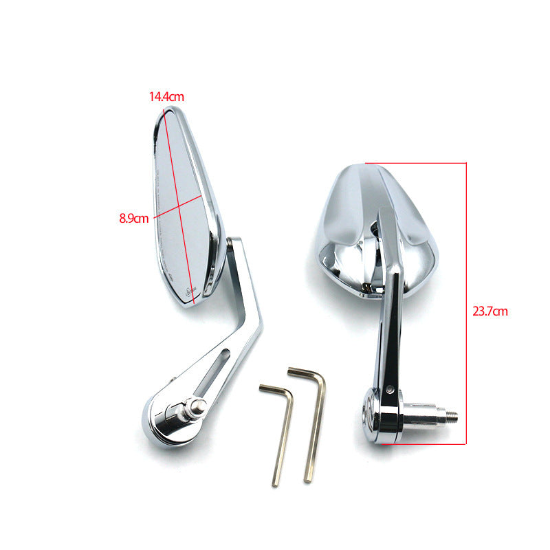 Motorcycle Handle Mirror E-bike Mirror Retro Head Mirror