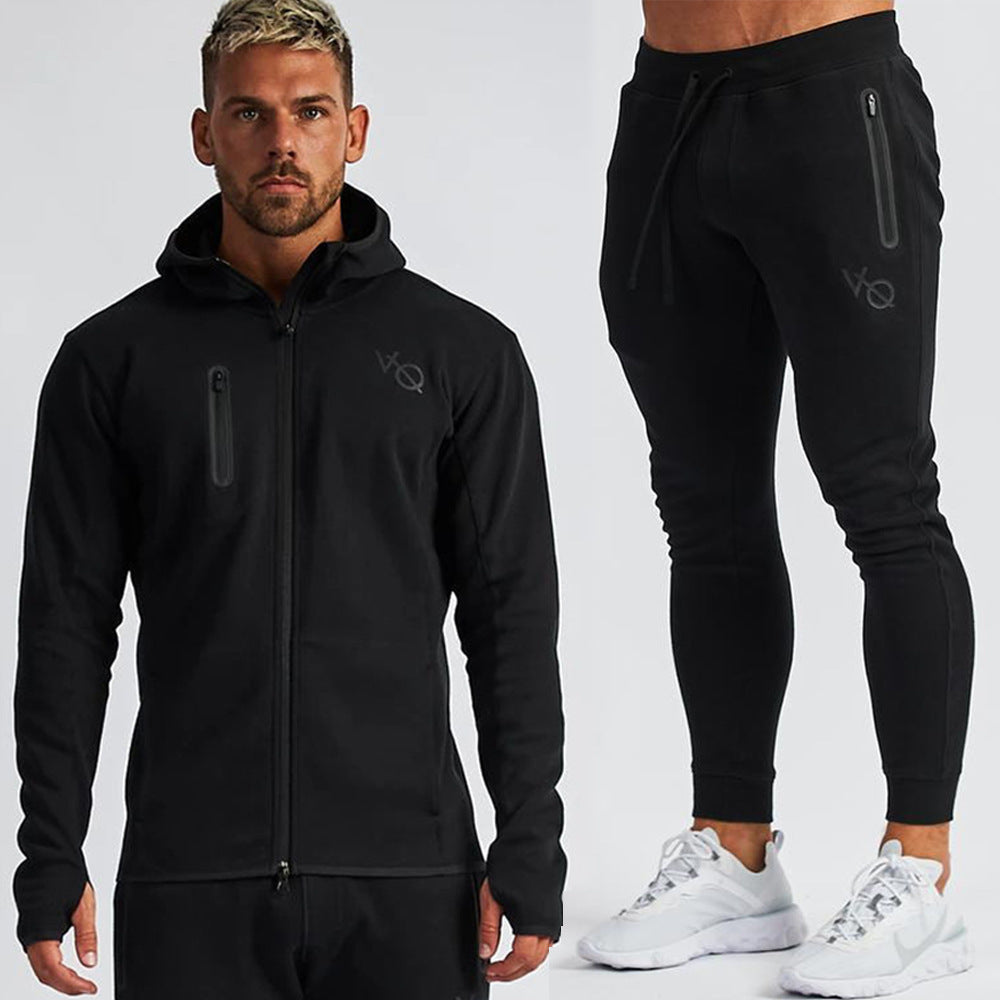 Men's Fashion Casual Exercise Hooded Suits