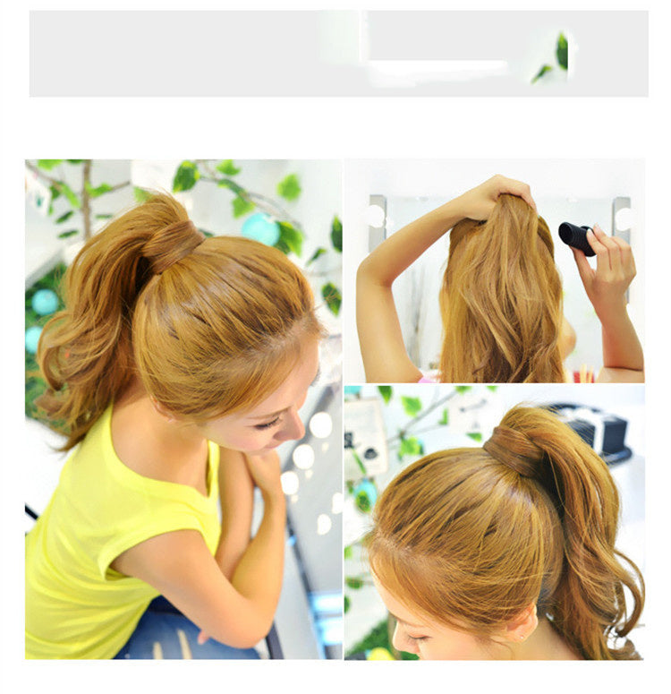 Korean Ponytail Fluffy Hair Tie High Ponytail Fluffy Hair Pads Hair Pads High Fluffy Heighteners