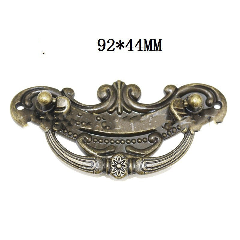 Alloy Drawer Medicine Cabinet Vintage Furniture Cabinet Door Handle Panel Alloy European Style