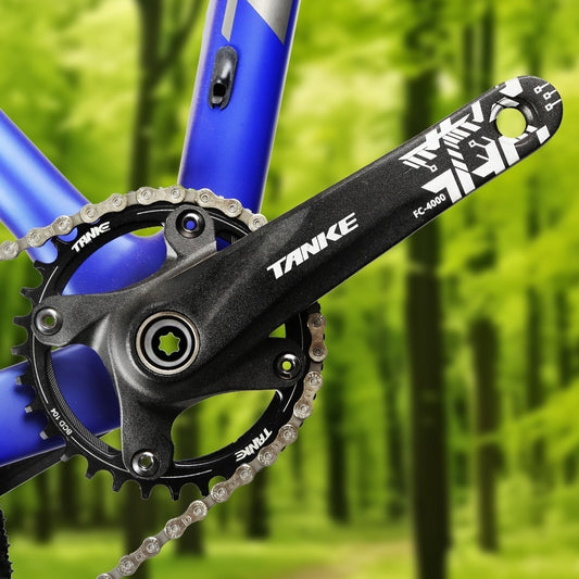 Mountain Bike Single Plate GXP Crank Aluminum Alloy Hollow Integrated Tooth Plate With Central Shaft