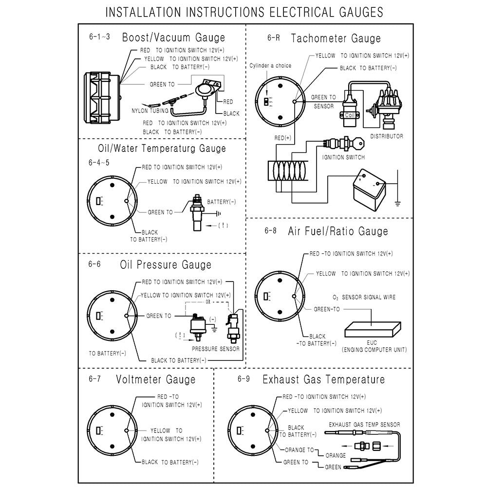 Automobile Refitted Oil Pressure Gauge With Sensor